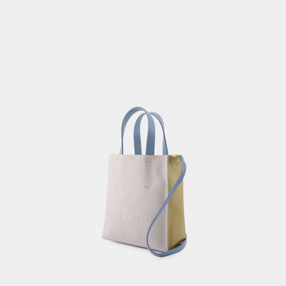 Marni Blauwe Soft Mini Shopper Tas Multicolor Dames