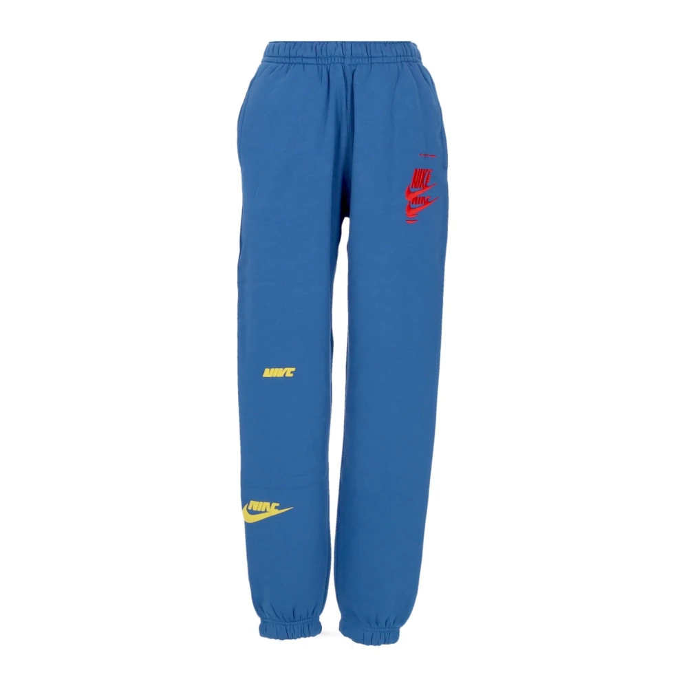Nike Marina Blue Black Sportswear Essentials+ BB Pant Blue Heren