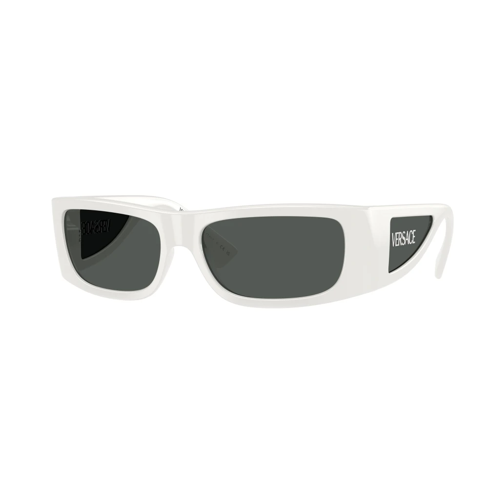 Versace Men's White Stylish Sunglasses In Black Shade - Sunglasses - 57 Mm - Accessories