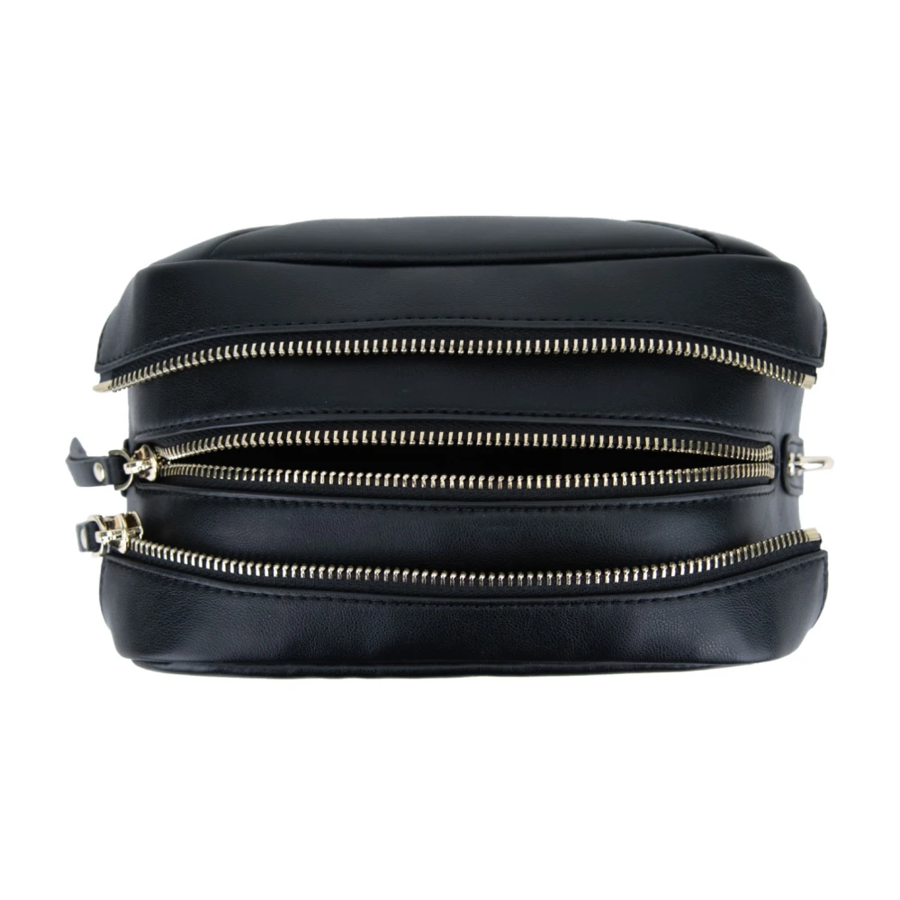 Tosca Blu Gewatteerde schoudertas voor dames met rits Black Dames