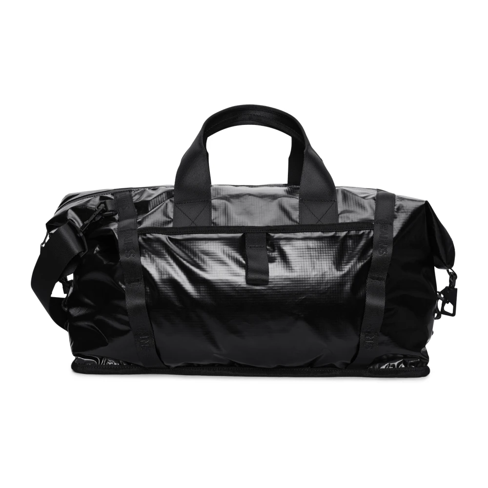Rains Compacte Zwarte Weekendtas Black Dames