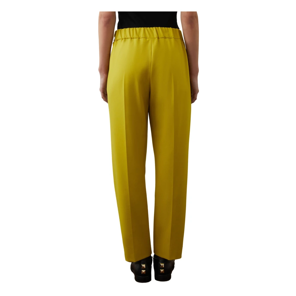 Iblues Straight Trousers Green Dames