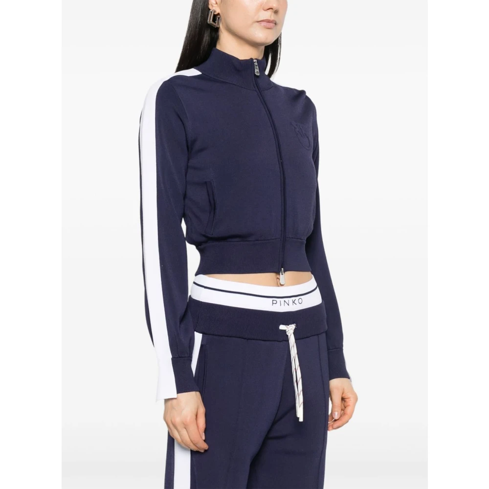 pinko Blauw en witte trui Blue Dames