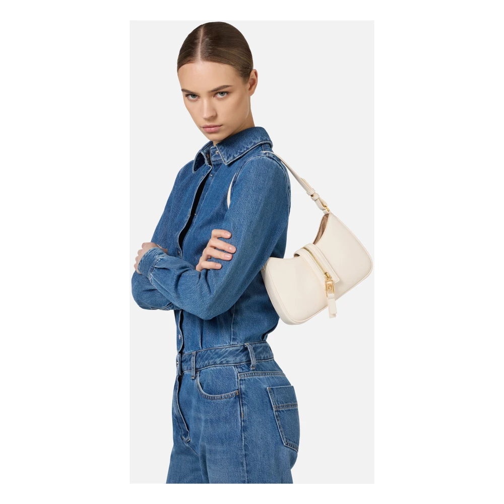 Elisabetta Franchi Synthetisch Leren Kleine Hobo Tas Yellow Dames
