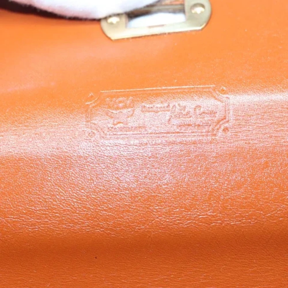 MCM Pre-owned Leather handbags Brown Dames