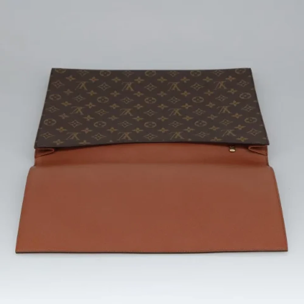 Louis Vuitton Vintage Pre-owned Canvas clutches Brown Dames