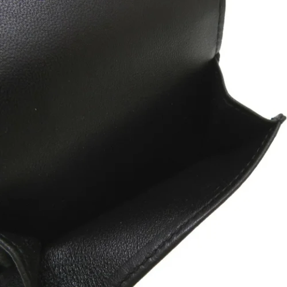 Bottega Veneta Vintage Pre-owned Leather wallets Black Dames