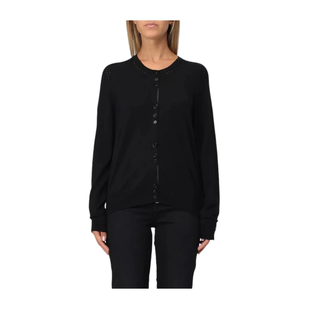 Liu Jo Stijlvolle Gebreide Top Black Dames