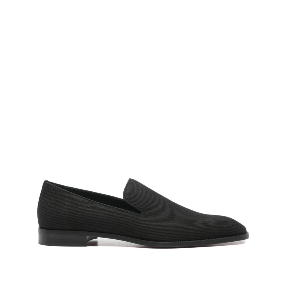 Christian Louboutin Black Loafers, Male, 6 Uk, Danny Leather Loafers