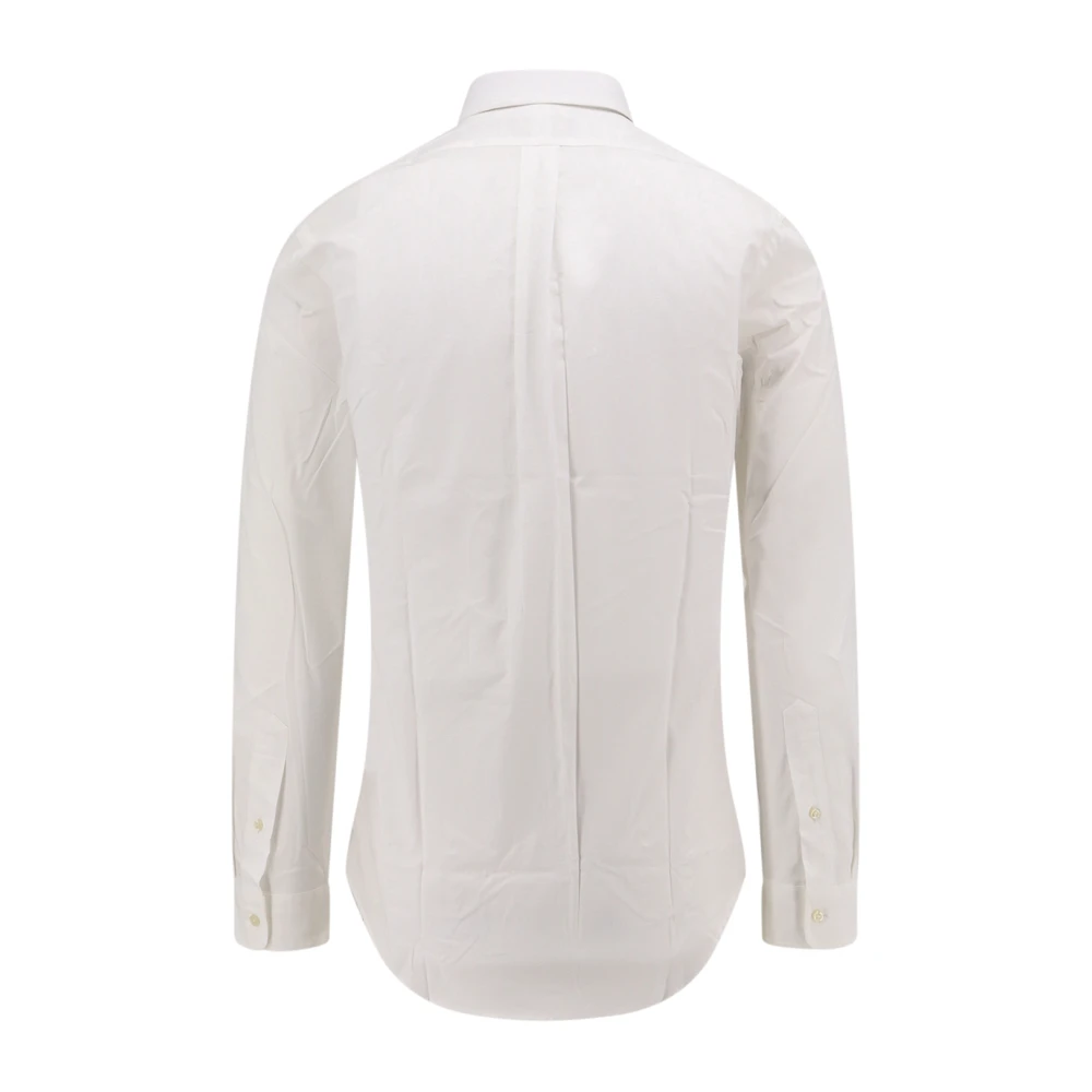 Polo Ralph Lauren Witte Stretch Katoenen Slim Fit Overhemd White Heren