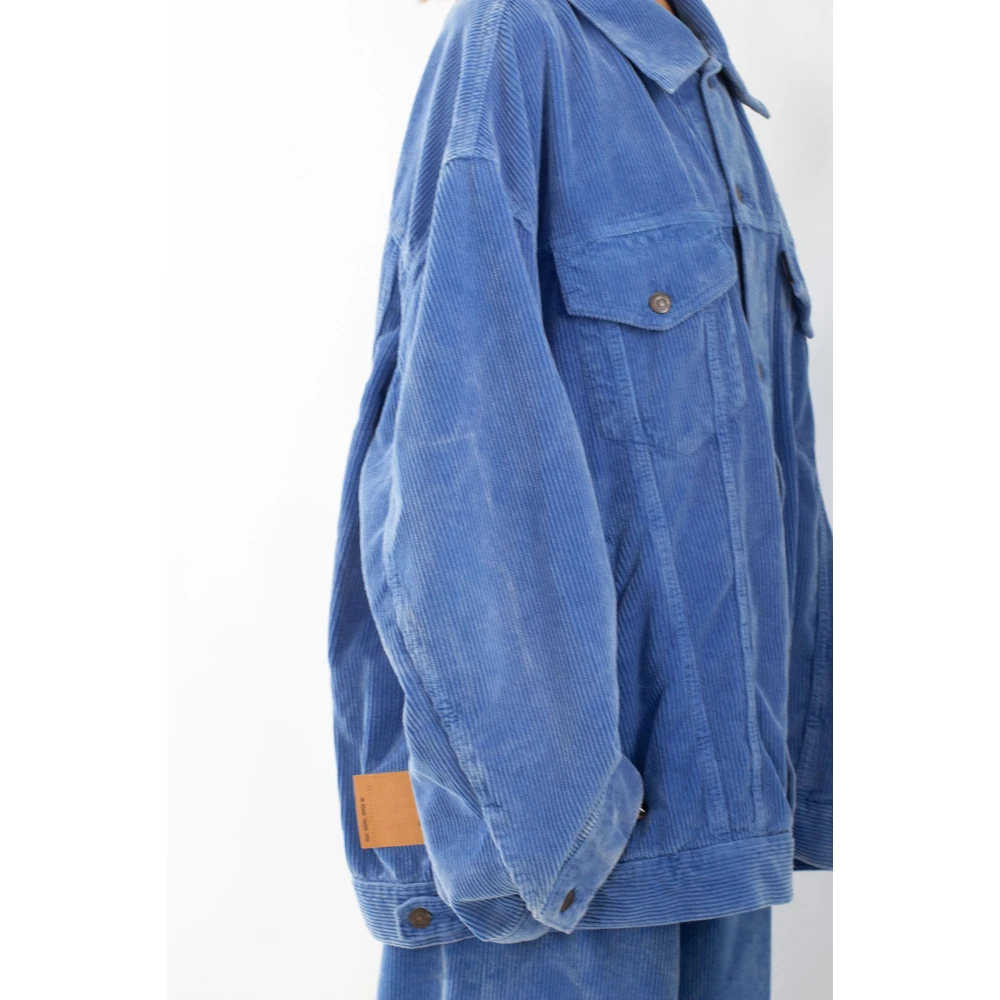 Haikure Velvet Oversize Jacket in T0171 Blue Dames