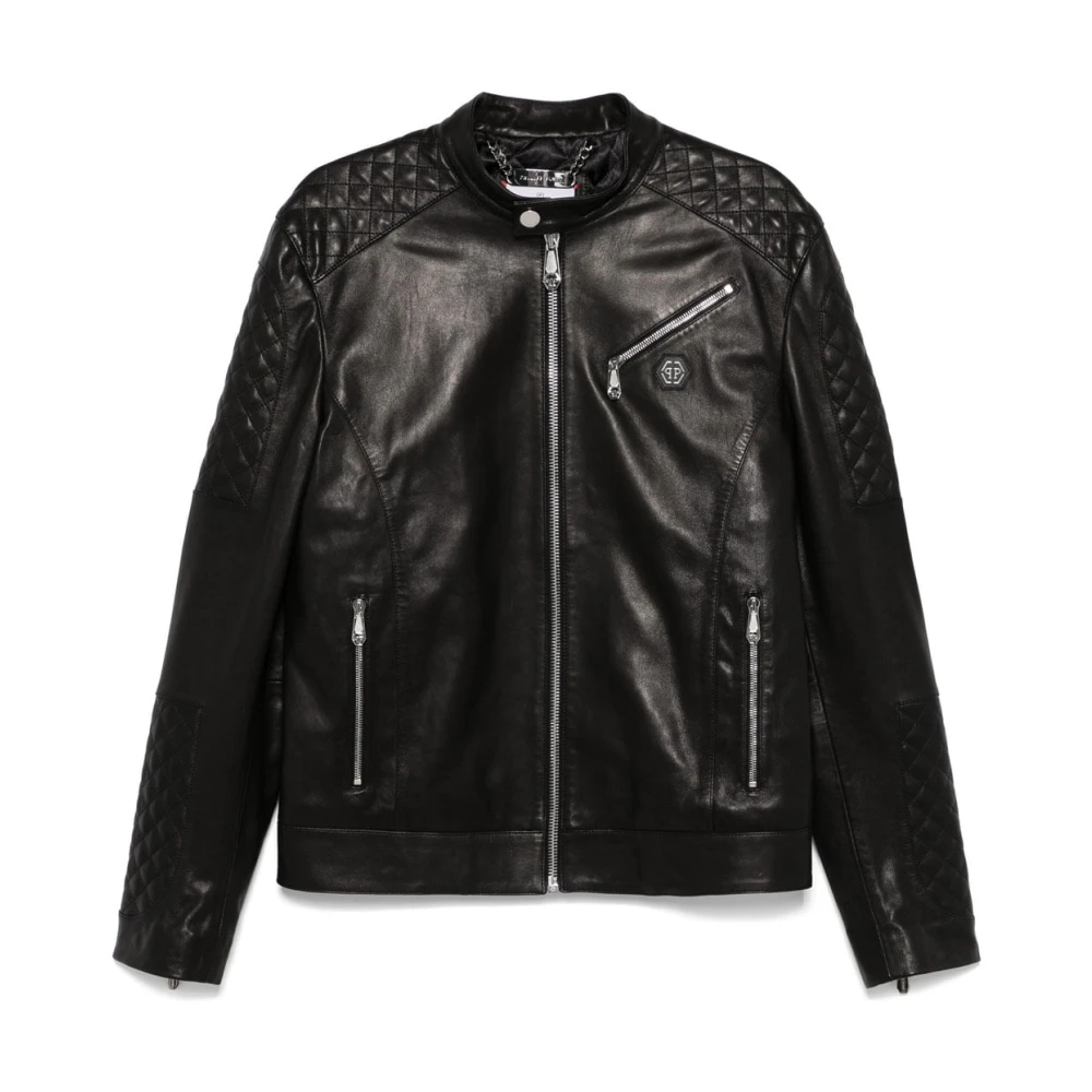 Philipp Plein Stijlvolle jas voor mannen Black Heren