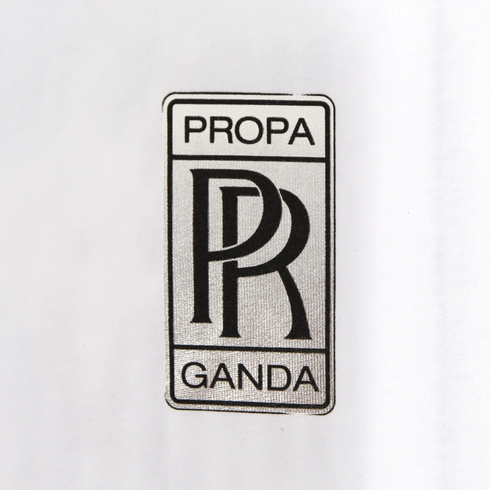 Propaganda Witte Heren-Tee met Unieke Print White Heren