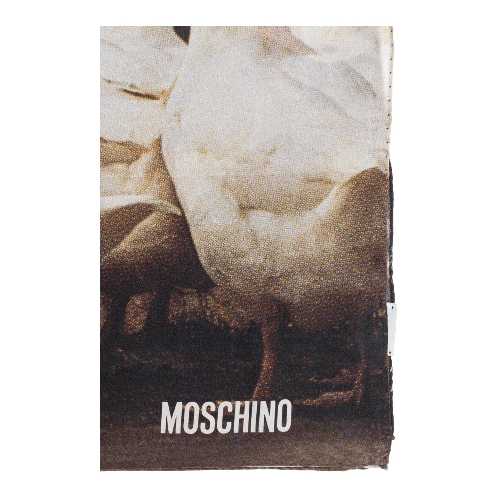 Moschino Zijden sjaal met print Multicolor Dames