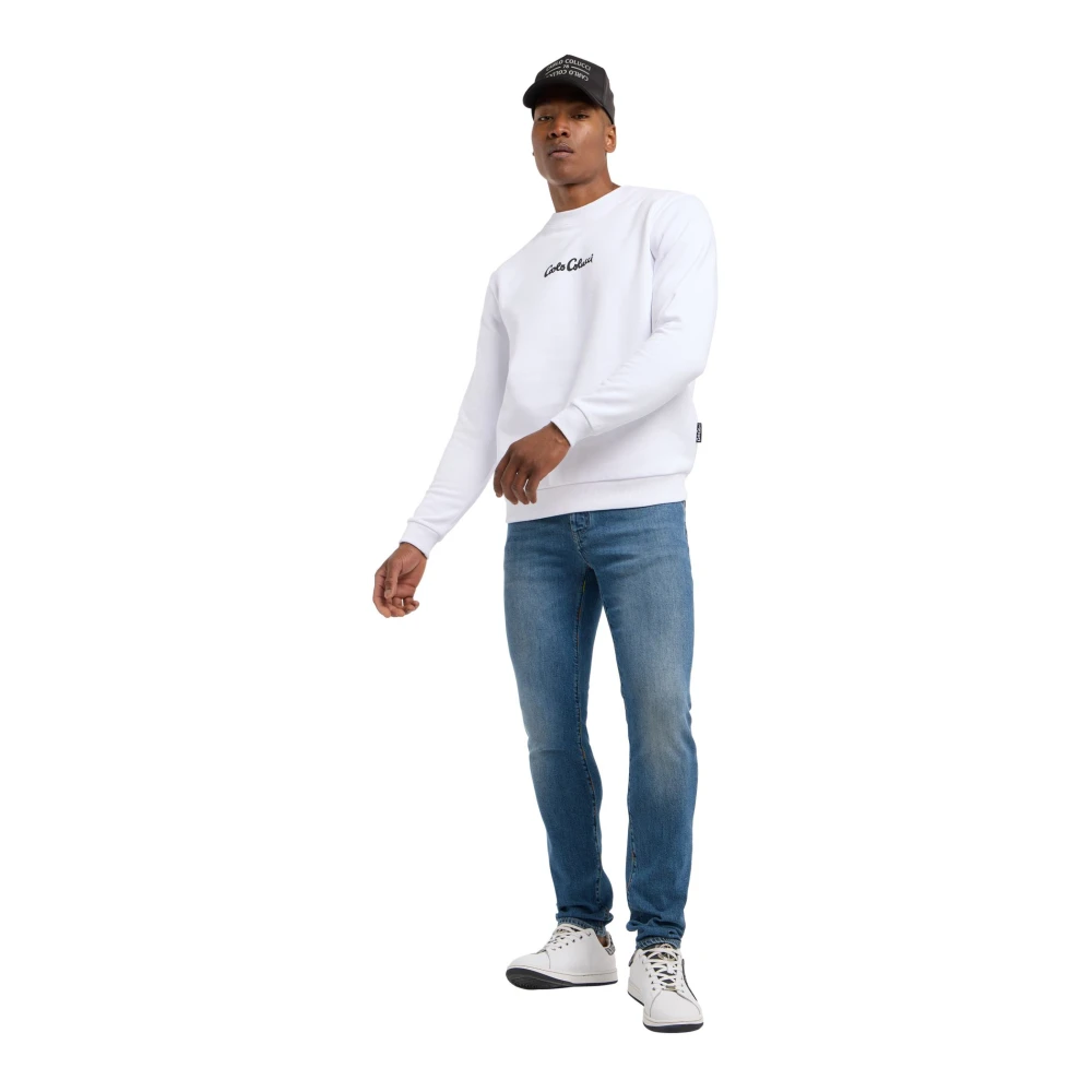 carlo colucci Black Friday Dioda Sweatshirt White Heren