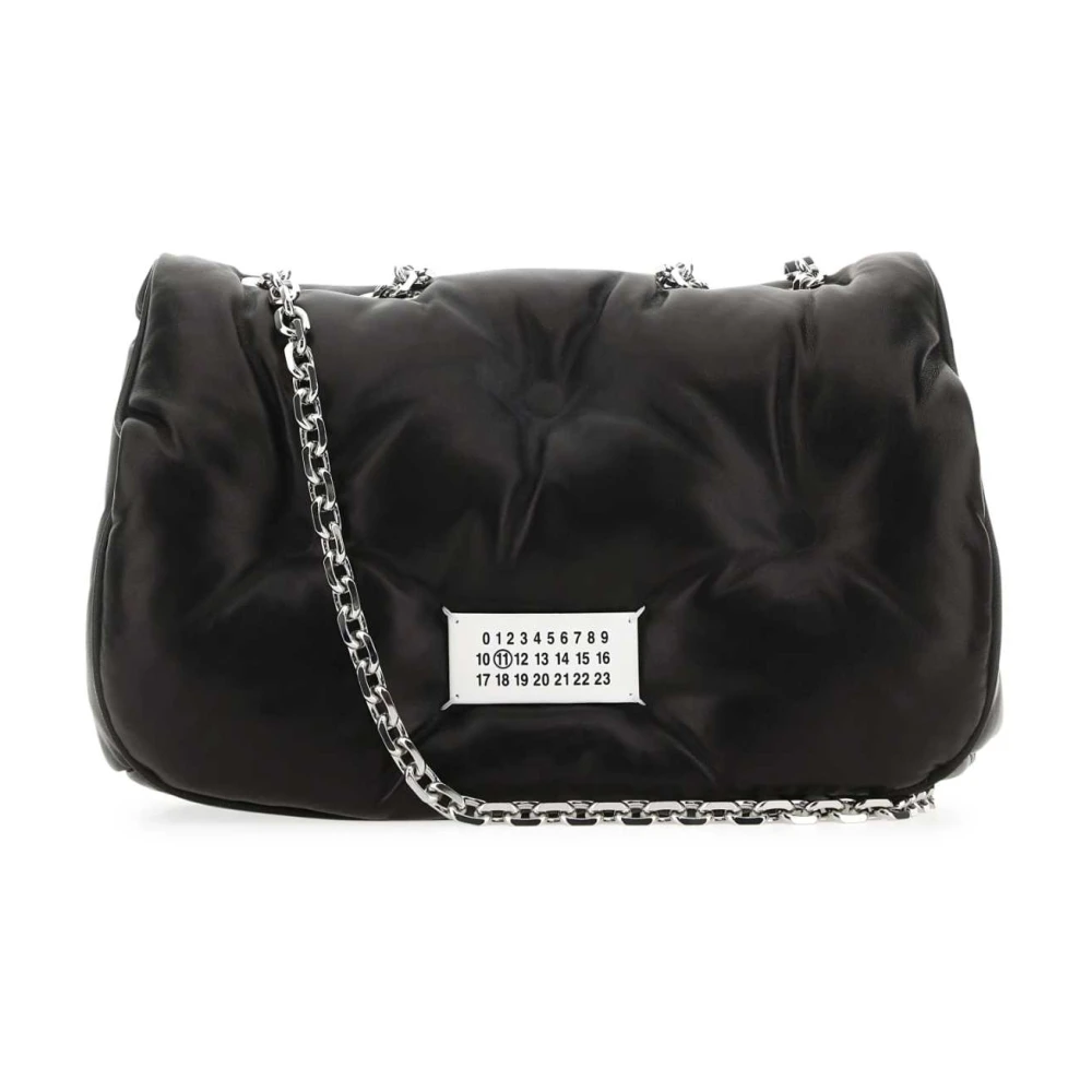 Maison Margiela Women's Black Glam Slam Leather Shoulder Bag
