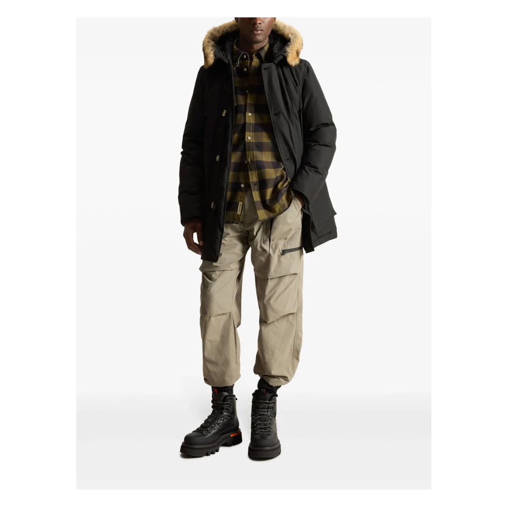 Woolrich Buffalo Plaid Chamois Shirt Green Heren