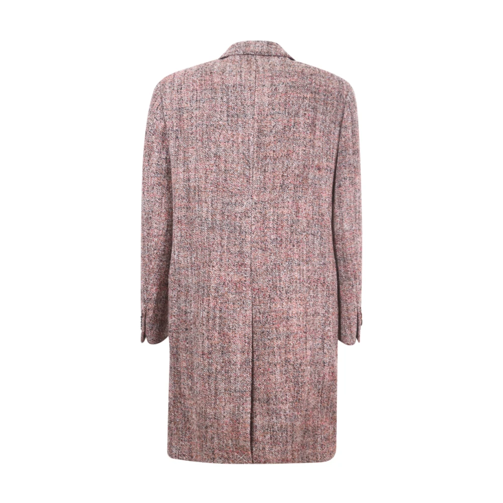 ETRO Beige Wollen Jas met Knoopsluiting Beige Heren