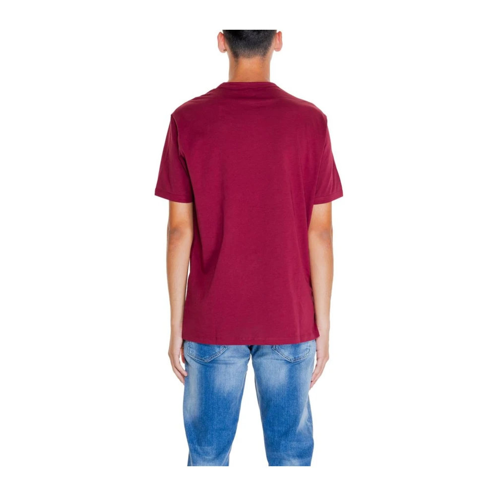 Armani Exchange Premium Katoenen T-Shirt Red Heren