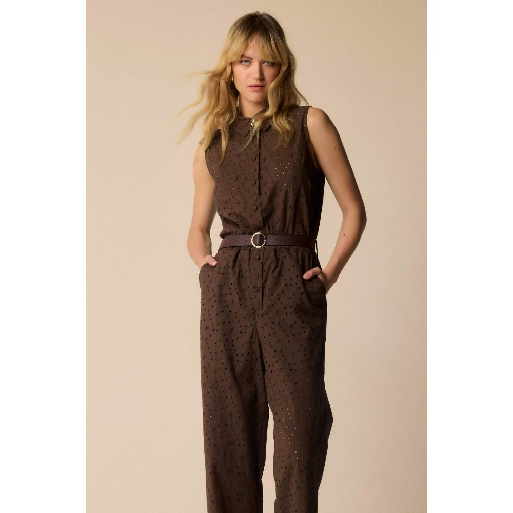 Kocca Stijlvolle Jumpsuits voor Vrouwen Brown Dames