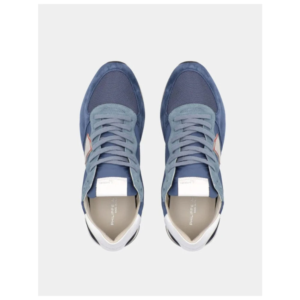Philippe Model Leren Sneakers Tropez voor Heren Blue Heren