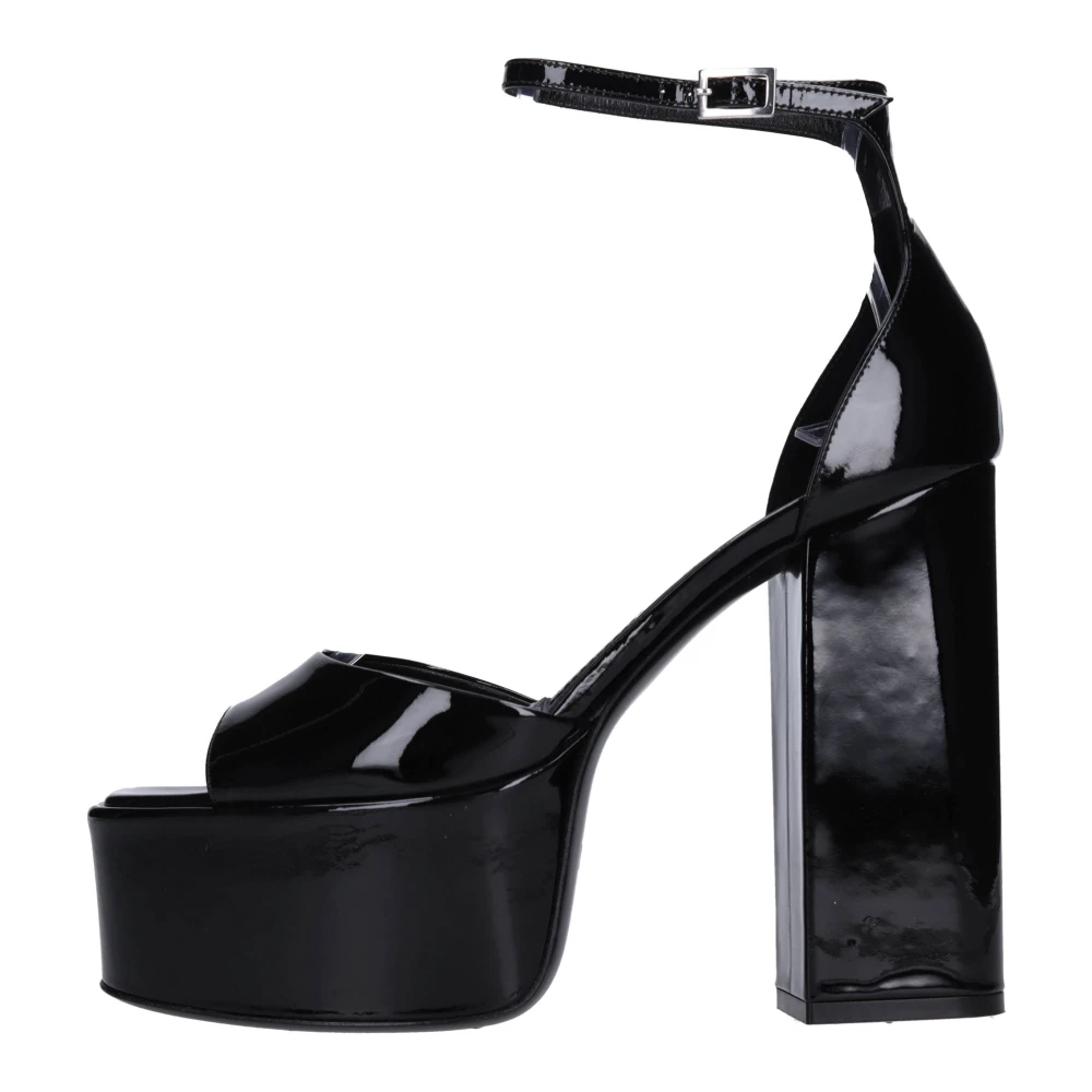 Paris Texas Women's Black High Heel Sandals