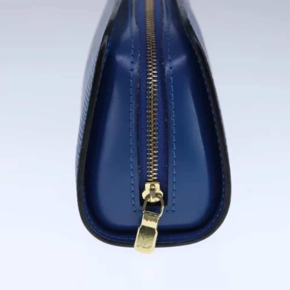Louis Vuitton Vintage Pre-owned Leather pouches Blue Dames