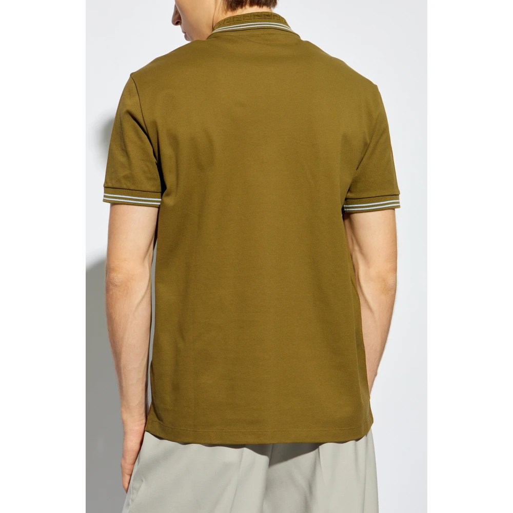 Versace Polo met logo Green Heren