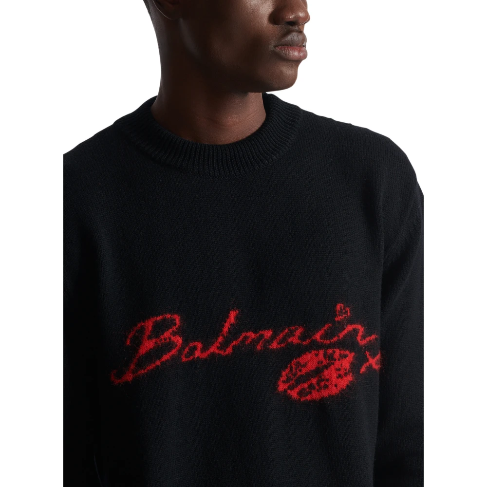 Balmain Wol Ki jumper Black Heren