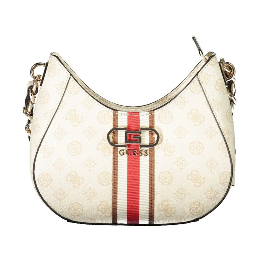 Guess Stijlvolle geweven polyethyleen handtas in beige Dames