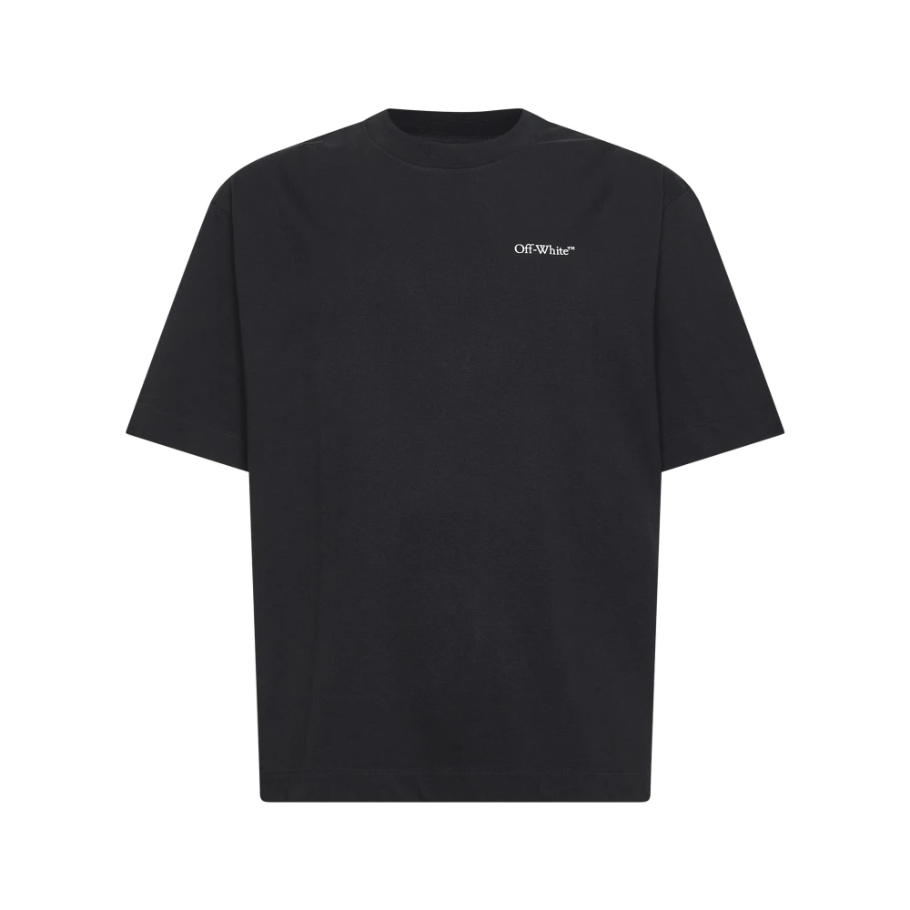 Off White Men's Black/White Half Arrow Skate Logo T-Shirt