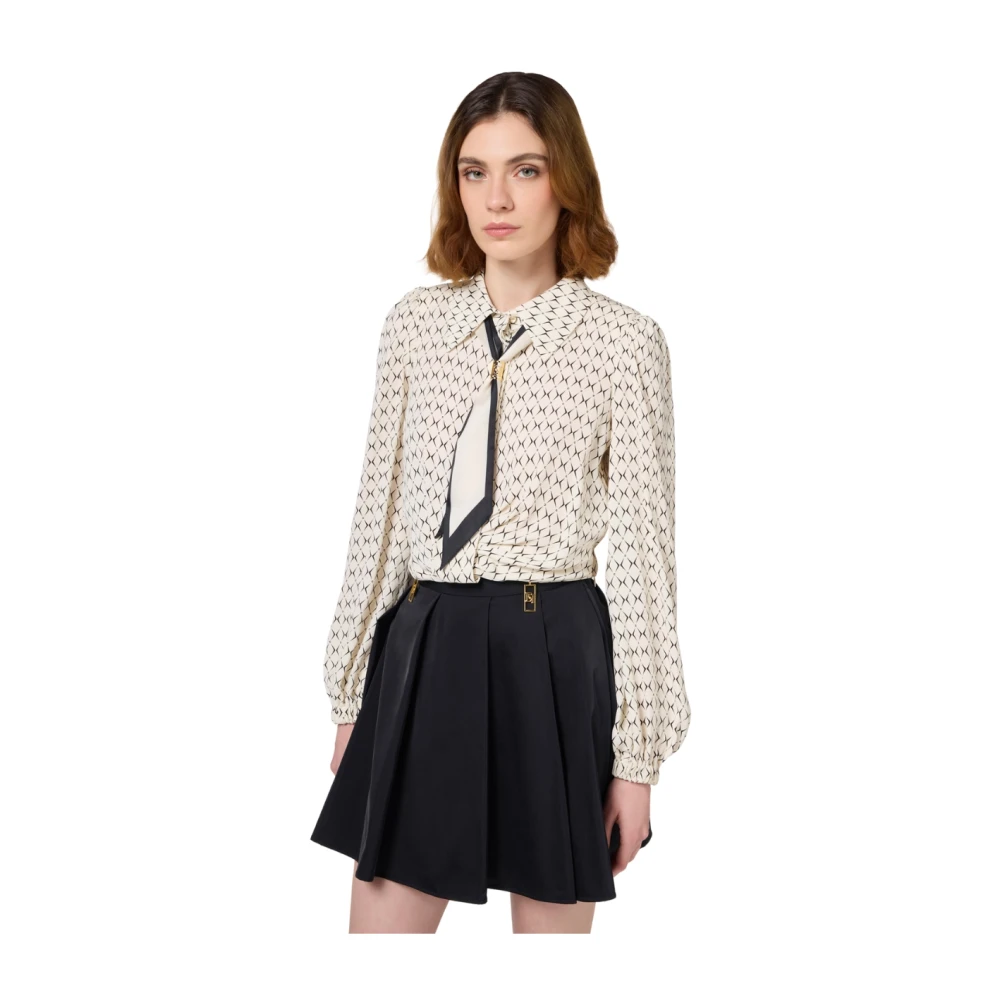 Elisabetta Franchi Cropped Blouse White Dames
