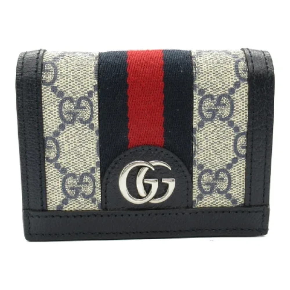 Gucci Vintage Pre-owned Canvas wallets Beige Dames