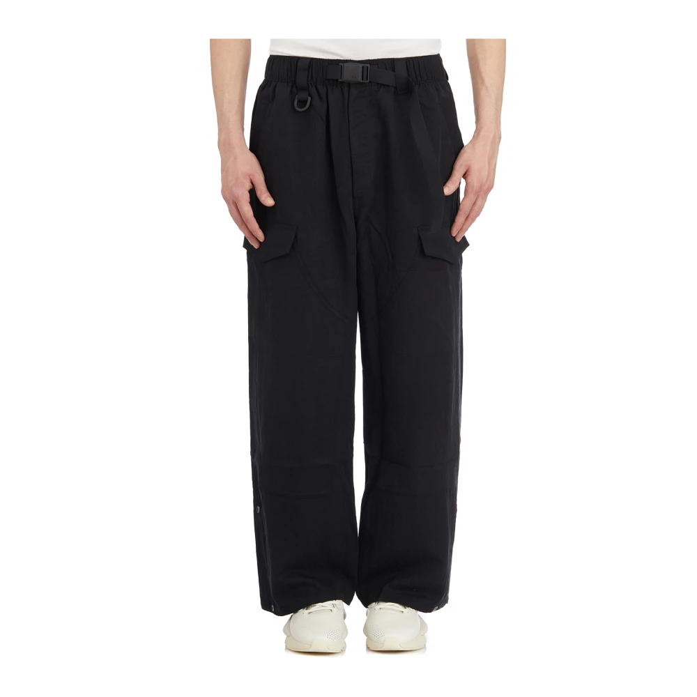 Y-3 Cargo Twill Broek Black Heren