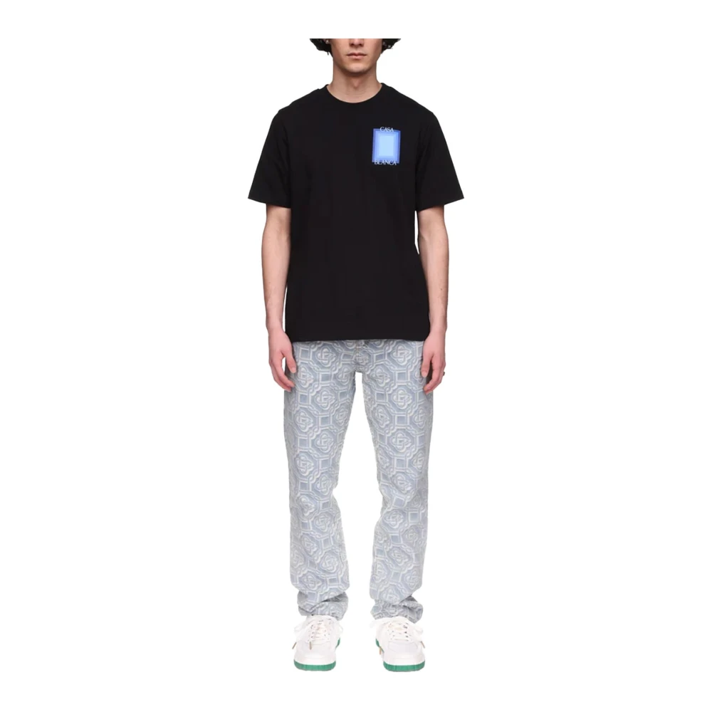 Casablanca Gradient T-shirt Black Heren