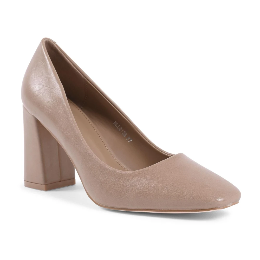 19v69 Italia Beige Synthetisch Leren Pump met 8 cm Hak Beige Dames