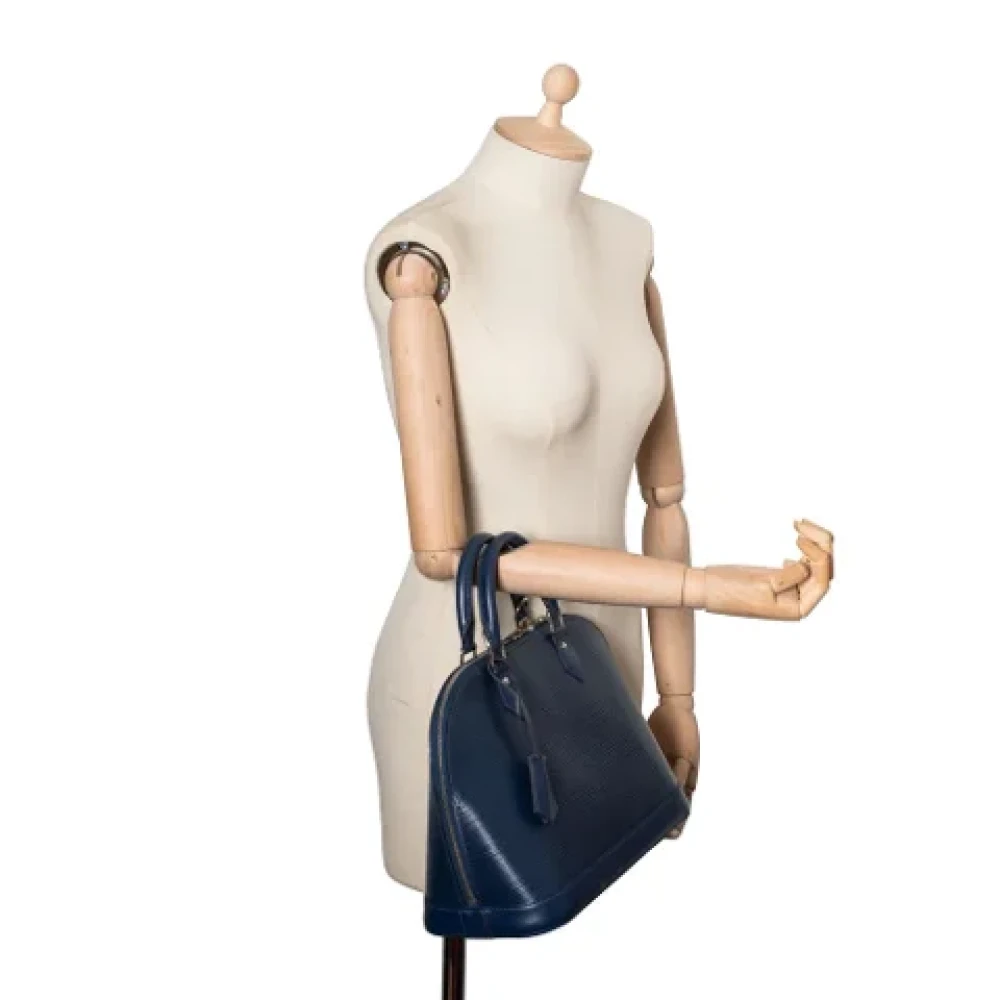 Louis Vuitton Vintage Pre-owned Leather handbags Blue Dames