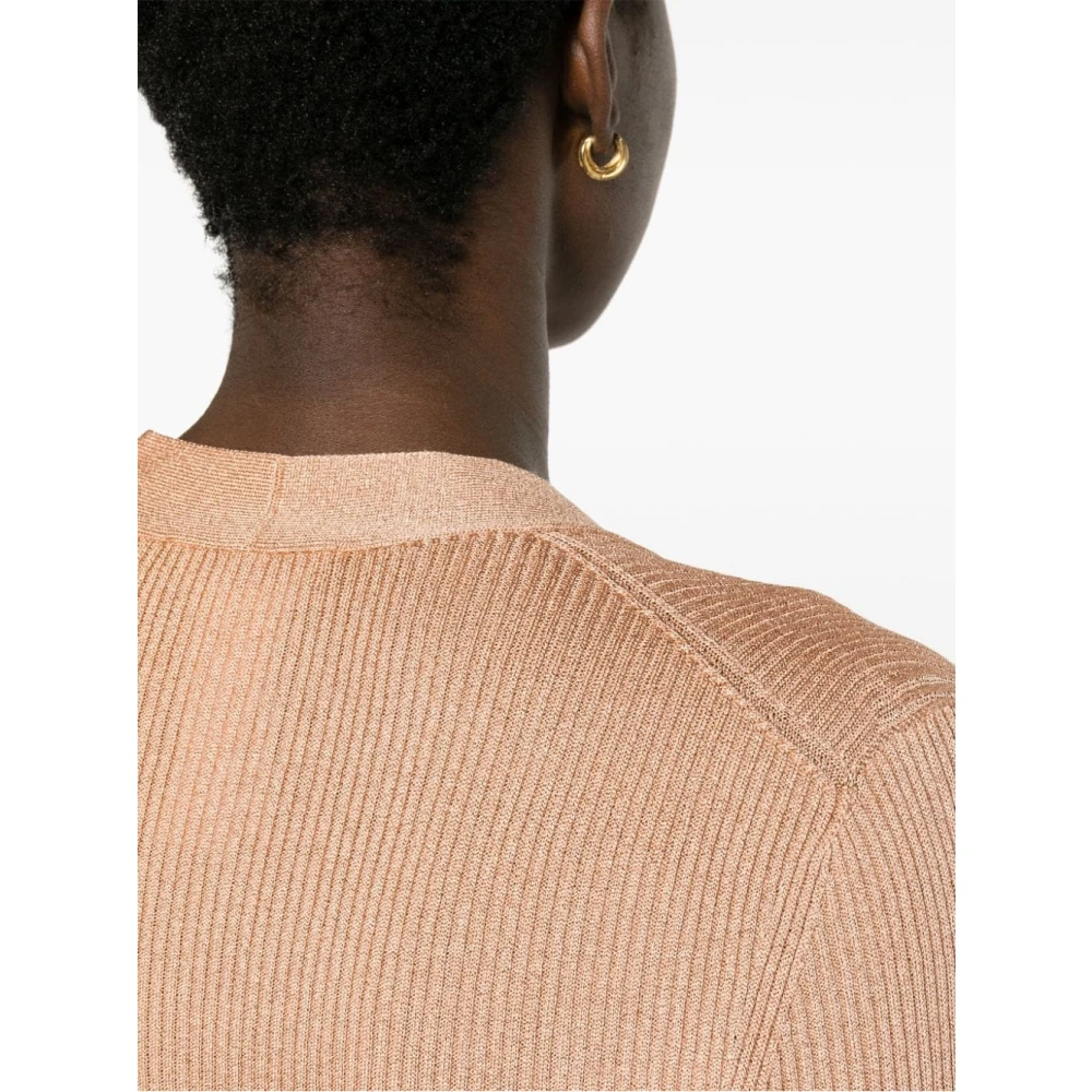 Fabiana Filippi Roze Gebreide Kleding Ss24 Dames Pink Dames
