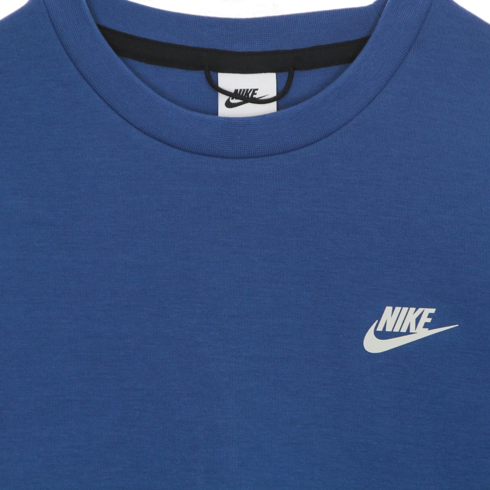 Nike Tech Fleece Crewneck Sweatshirt Blue Heren