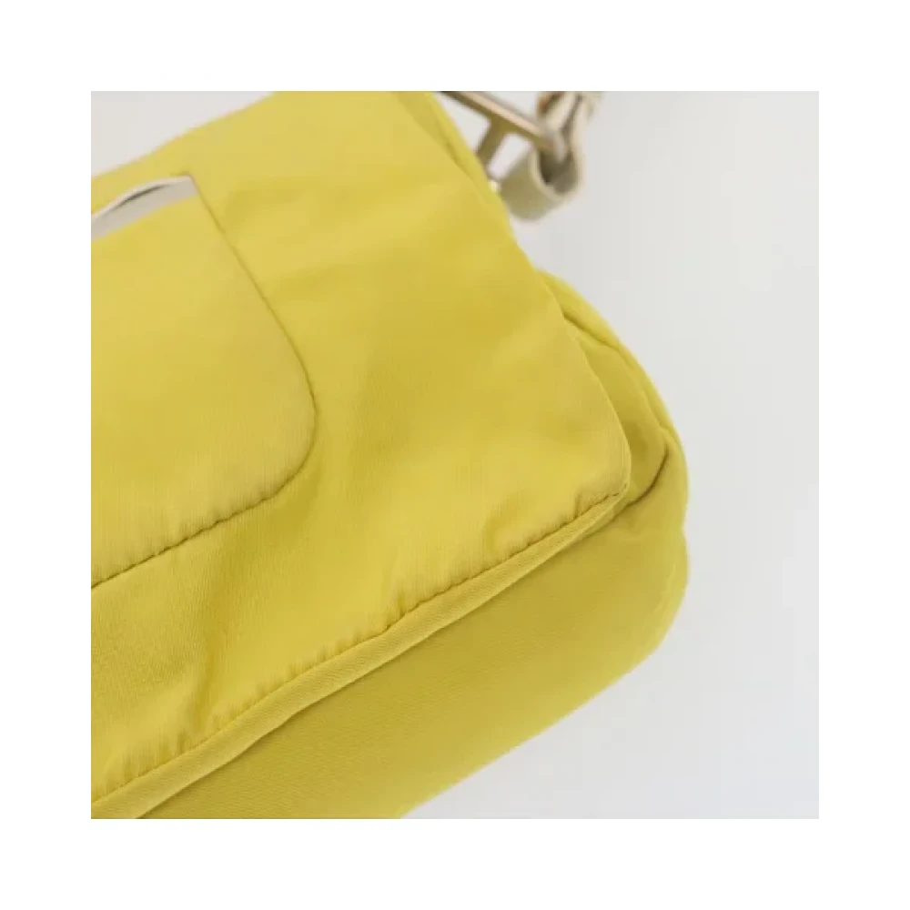 Prada Vintage Pre-owned Nylon prada-bags Yellow Dames