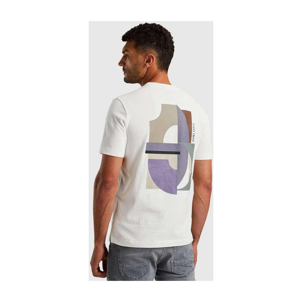 Cast Iron Korte Mouw Regular Fit T-shirt White Heren