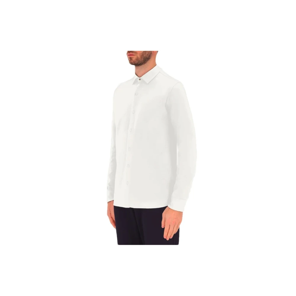 Distretto12 Actief Jersey Shirt met V-Hals White Heren
