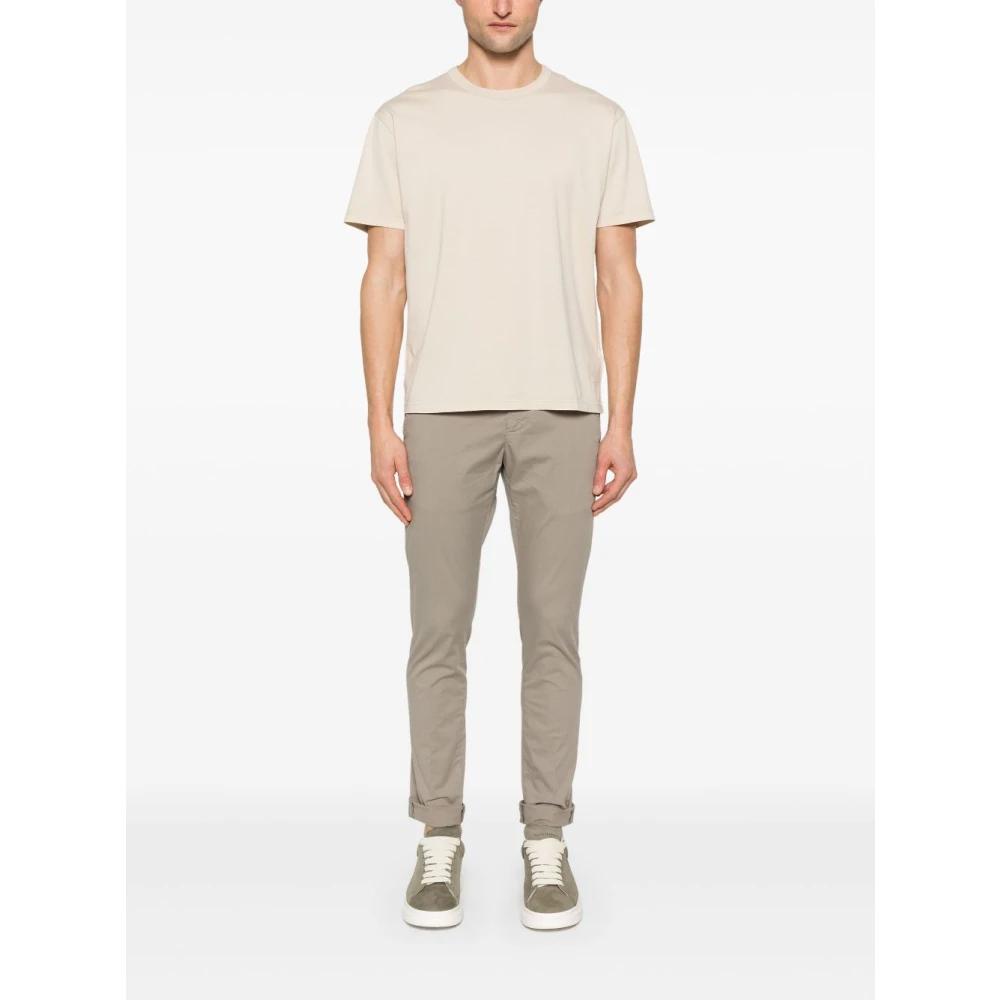 Dondup Beige Crew Neck Short Sleeve Shirt Beige Heren