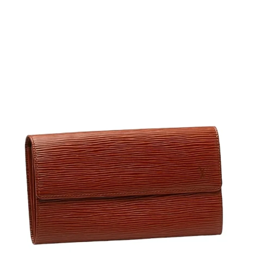 Louis Vuitton Vintage Pre-owned Leather wallets Brown Dames