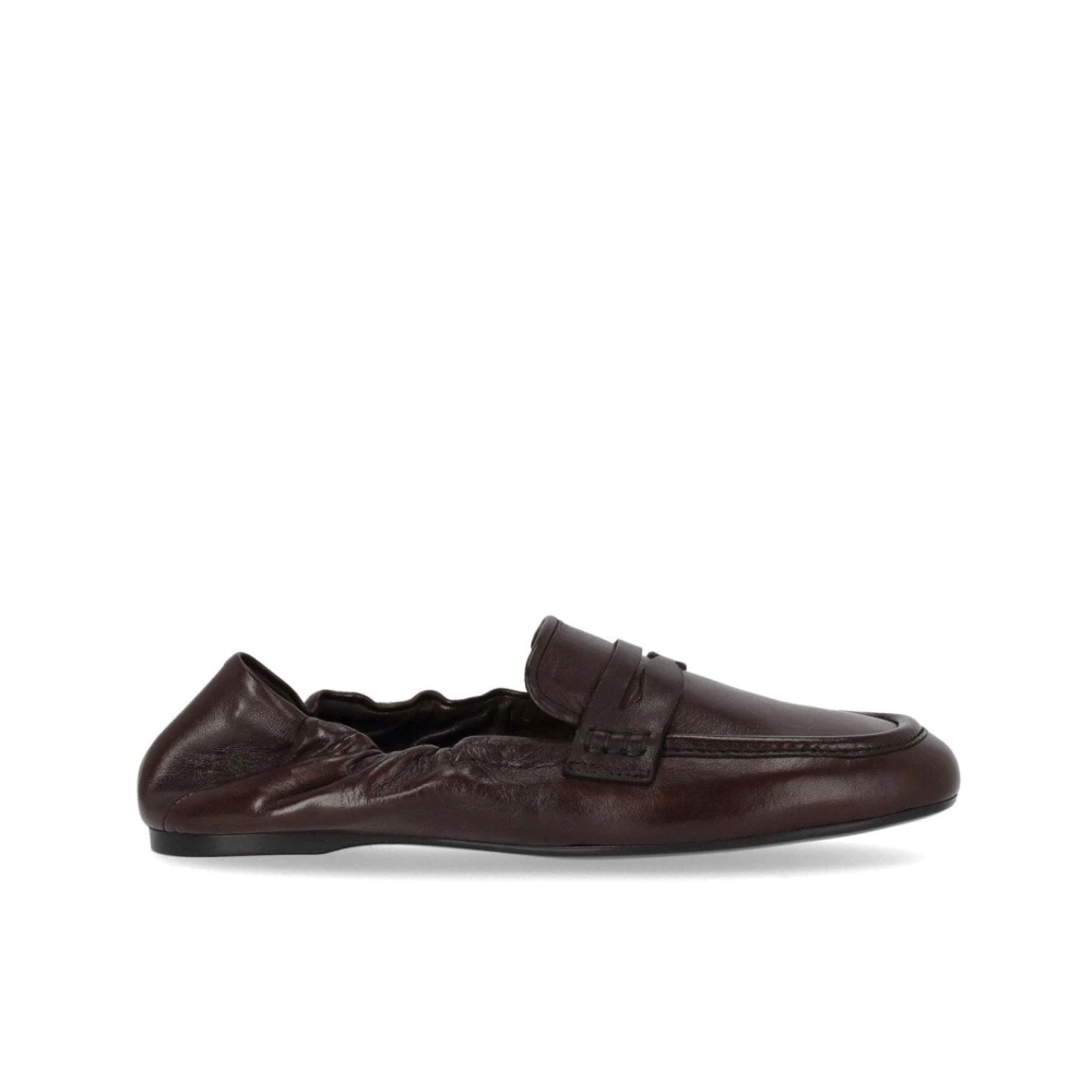 Guglielmo Rotta Women's Brown Loafers, 5 Uk, Satin Loafer