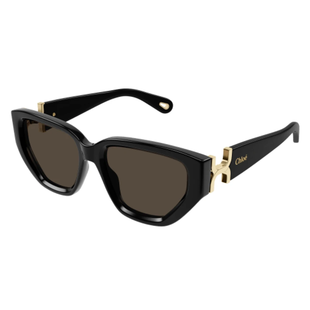 Chloé Donna Marrone Ch0235s Occhiali Da Sole Avana Cat-Eye 55Mm - Immagine 3