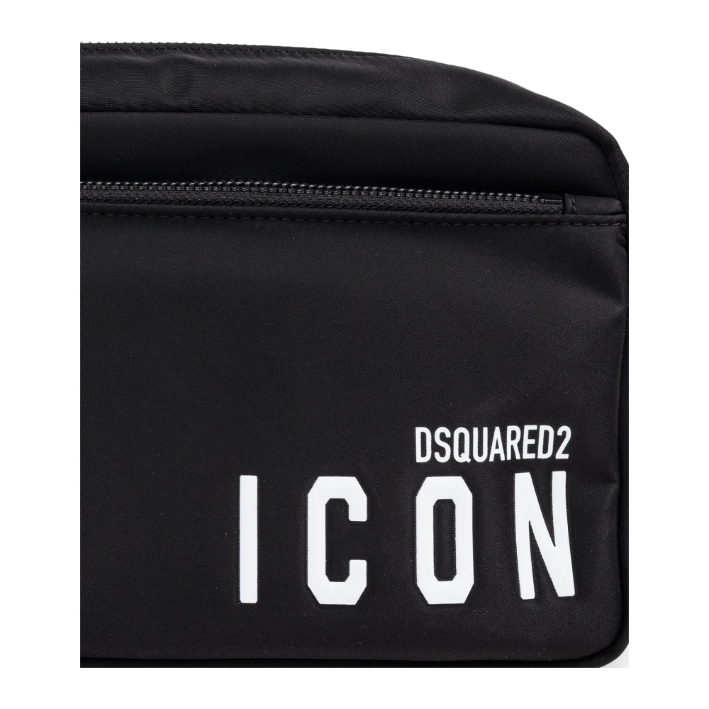 Dsquared2 Cosmeticatas met bedrukt logo Black Heren