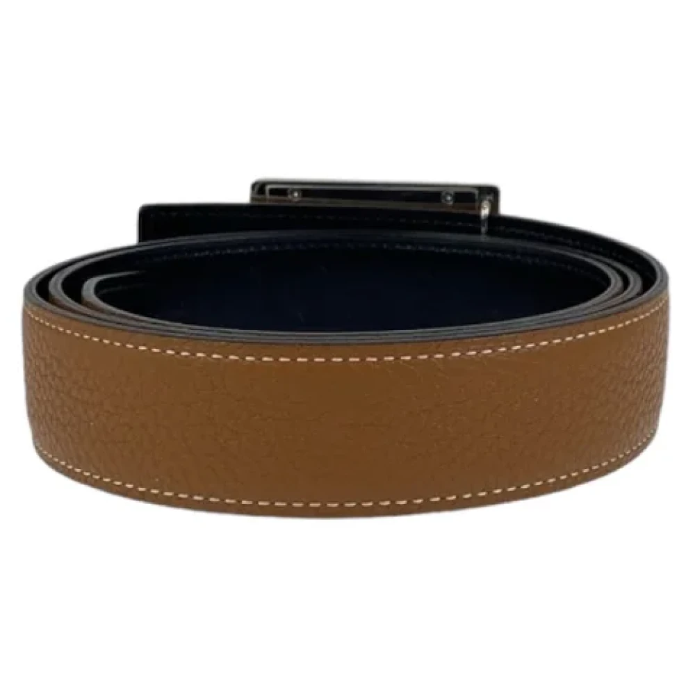 Hermès Vintage Pre-owned Leather belts Brown Heren