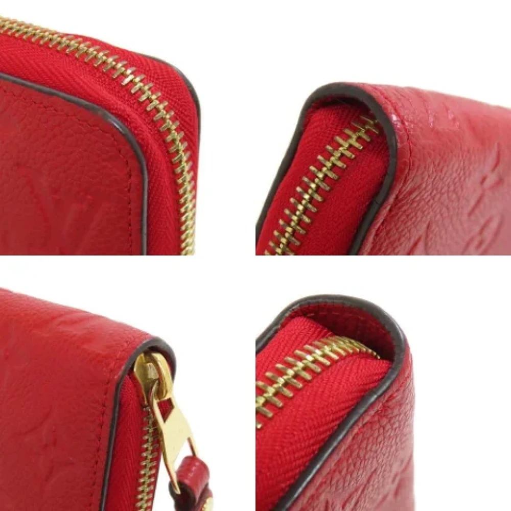 Louis Vuitton Vintage Pre-owned Leather wallets Red Dames