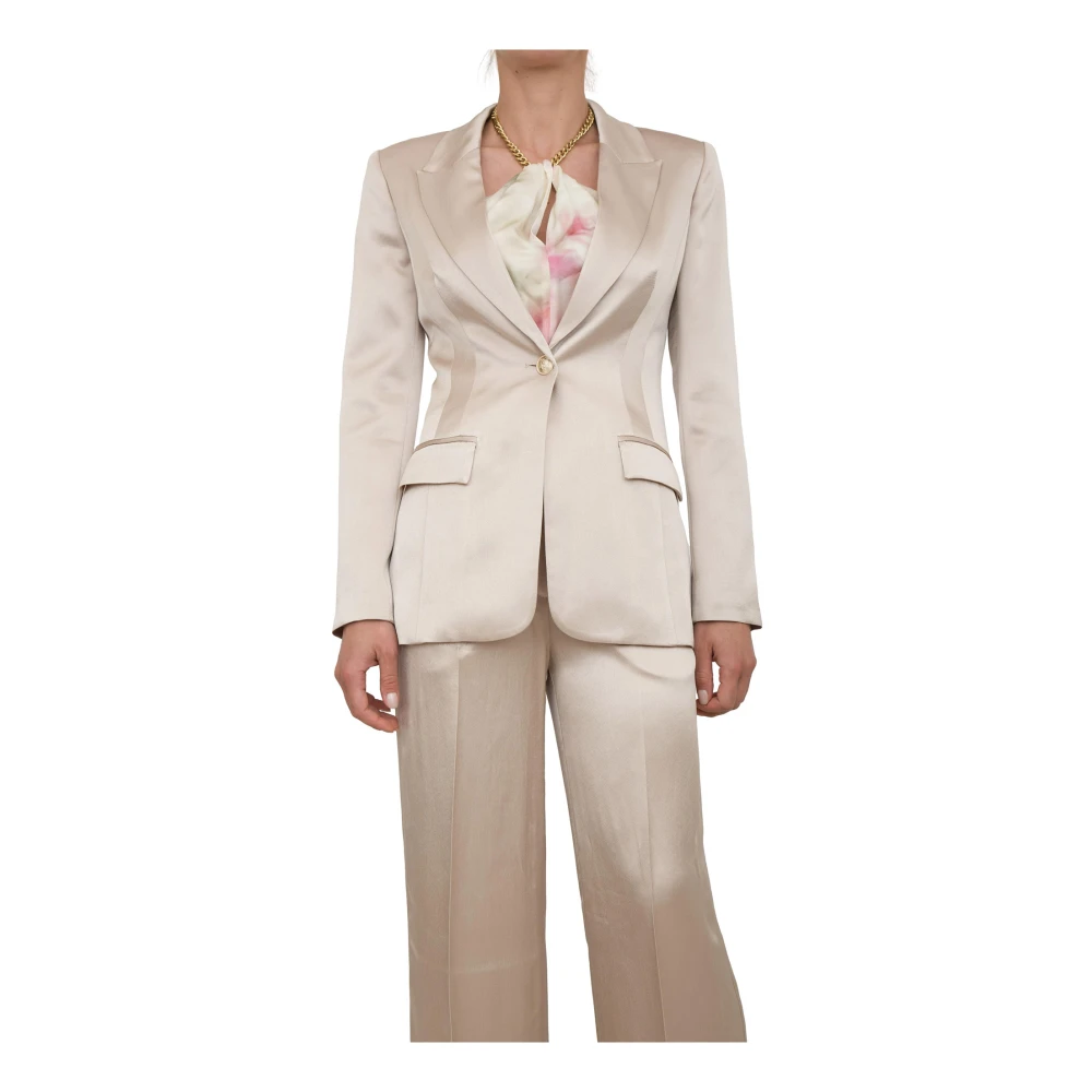 Guess Women's Beige Blazers, 3XL, Jackets For Stylish Look